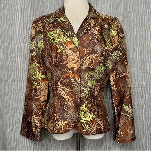 Vintage Victor Costa beaded Floral Blazer